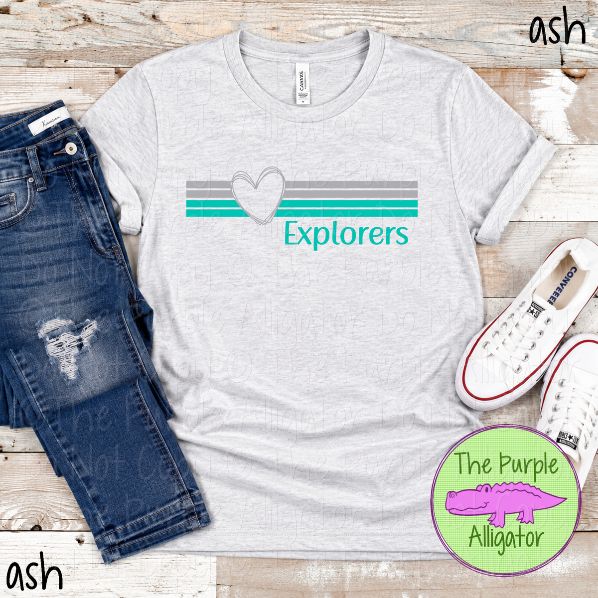 Explorers Heartline – Custom Spirit Wear Mascot Apparel 0926 TPA