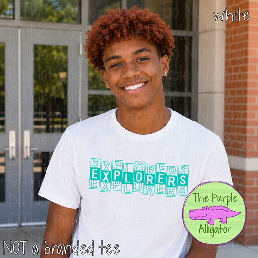Explorers Side Step - The Stacked Series – Custom Spirit Wear School & Mascot Apparel 0926 TPA