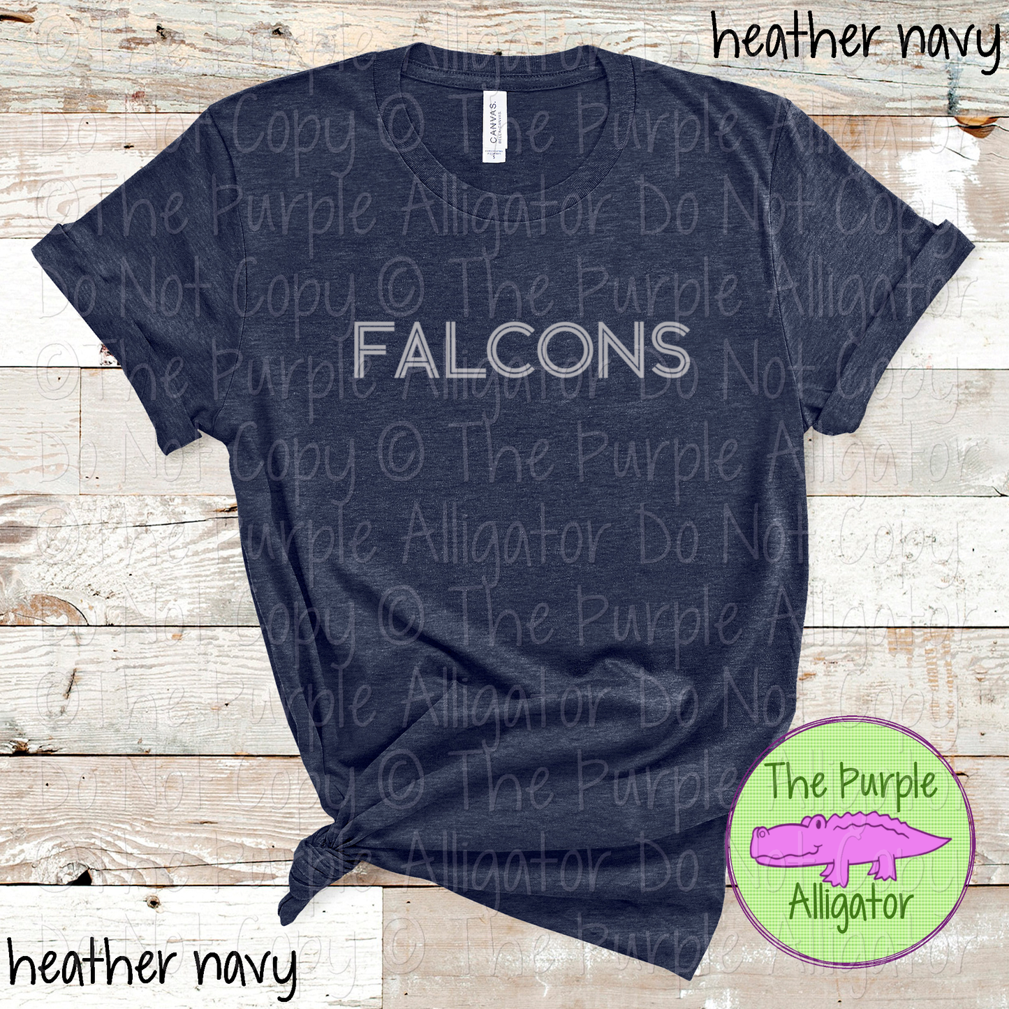 Falcons Dualline Classic – The Retro Line Series Vintage Double Line Lettering Custom Spirit Wear 0426 TPA