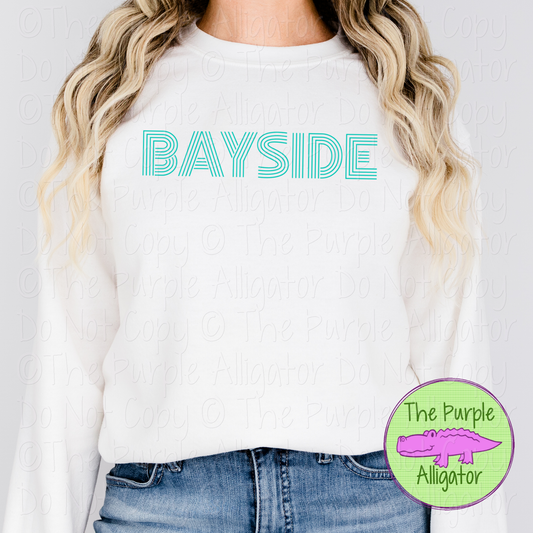 Bayside Flashback – The Retro Line Series | Vintage-Inspired Multi-Line Design - CHOOSE YOUR DESIGN COLOR - 1125 (d2f TPA)