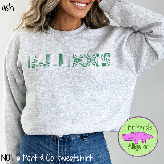 Bulldogs Flashback – The Retro Line Series | Vintage-Inspired Multi-Line Design - CHOOSE YOUR DESIGN COLOR - 1125 (d2f TPA)