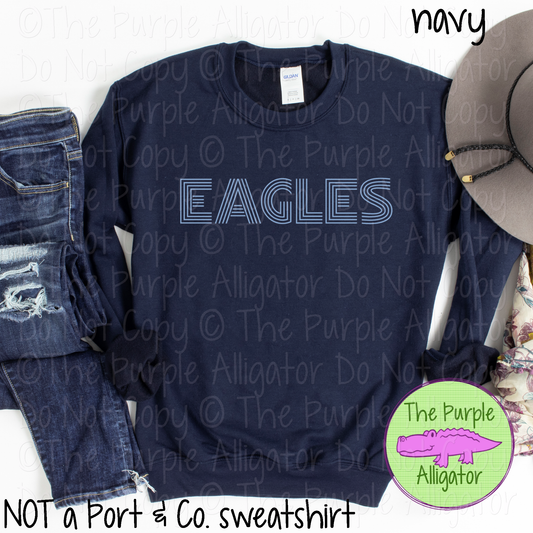 Eagles Flashback – The Retro Line Series | Vintage-Inspired Multi-Line Design - CHOOSE YOUR DESIGN COLOR - 1125 (d2f TPA)