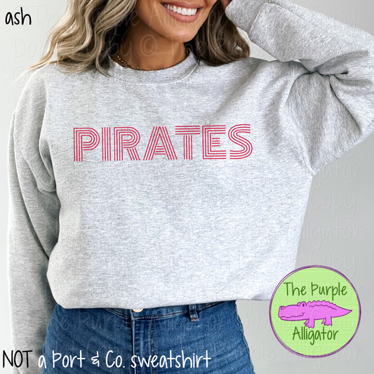 Pirates Flashback – The Retro Line Series | Vintage-Inspired Multi-Line Design - CHOOSE YOUR DESIGN COLOR - 1125 (d2f TPA)