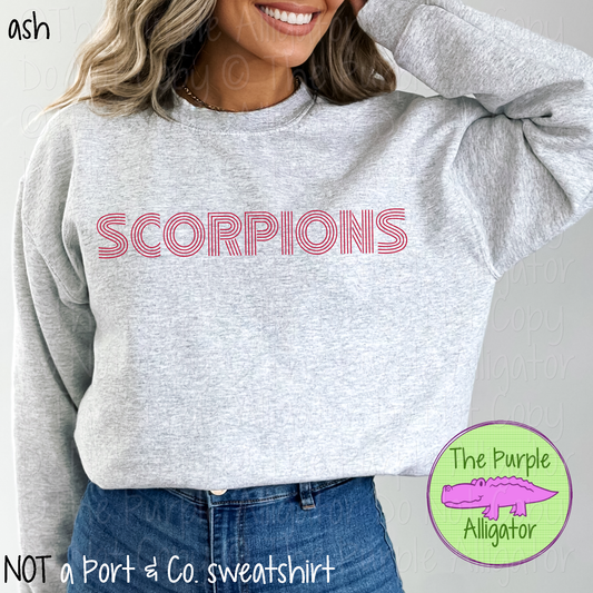 Scorpions Flashback – The Retro Line Series | Vintage-Inspired Multi-Line Design - CHOOSE YOUR DESIGN COLOR - 1125 (d2f TPA)