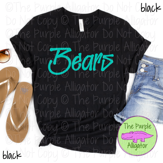 Bears Fresh Graffiti - The Graffiti Series | Bold Street Style Spirit Wear Lettering – CHOOSE YOUR DESIGN COLOR  0925 (d2f TPA)