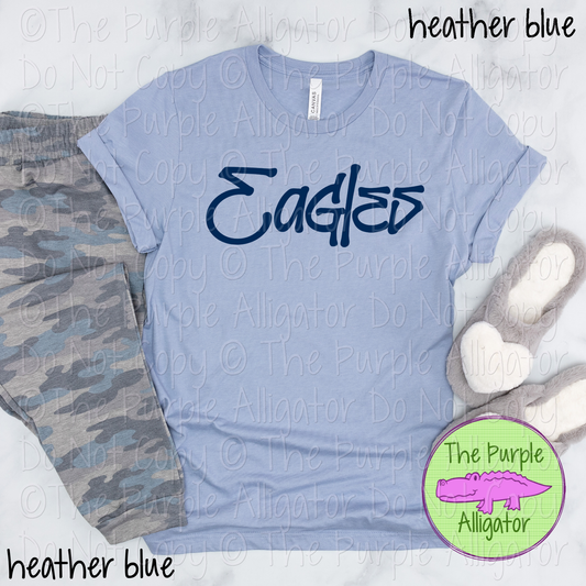Eagles Fresh Graffiti - The Graffiti Series | Bold Street Style Spirit Wear Lettering – CHOOSE YOUR DESIGN COLOR  0925 (d2f TPA)
