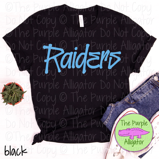 Raiders Fresh Graffiti - The Graffiti Series | Bold Street Style Spirit Wear Lettering – CHOOSE YOUR DESIGN COLOR  0925 (d2f TPA)
