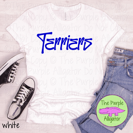 Terriers Fresh Graffiti - The Graffiti Series | Bold Street Style Spirit Wear Lettering – CHOOSE YOUR DESIGN COLOR  0925 (d2f TPA)