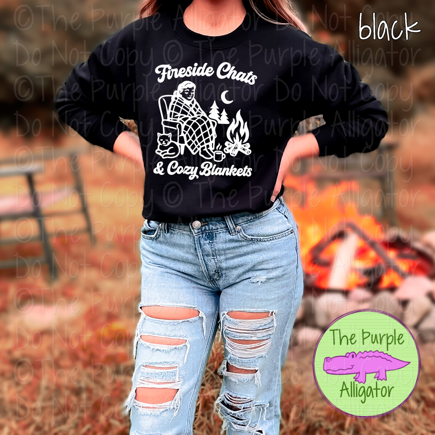 Fireside Chats & Cozy Blankets - Camping Comfort Tee 0625 JB