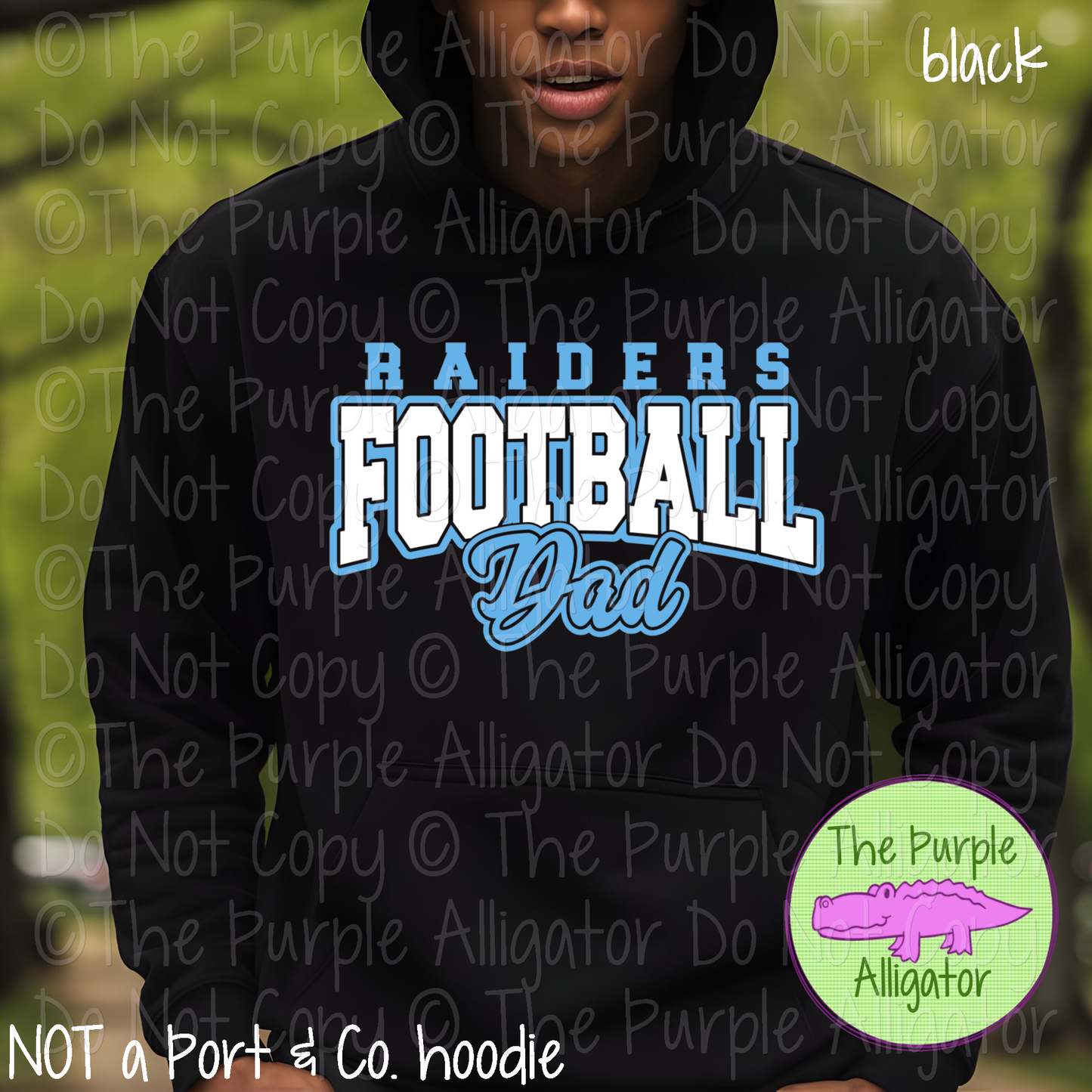 Raiders Football Dad SC57 Mascot School Spirit Wear Team Gear - CHOOSE YOUR DESIGN COLORS - 0625 (d2f TPA)