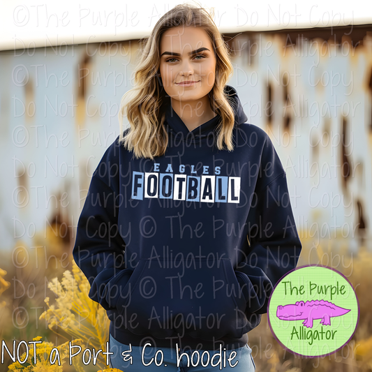 Eagles Football Halftime Mascot School Spirit Wear Team Gear - CHOOSE YOUR DESIGN COLORS - 0525 (d2f TPA)