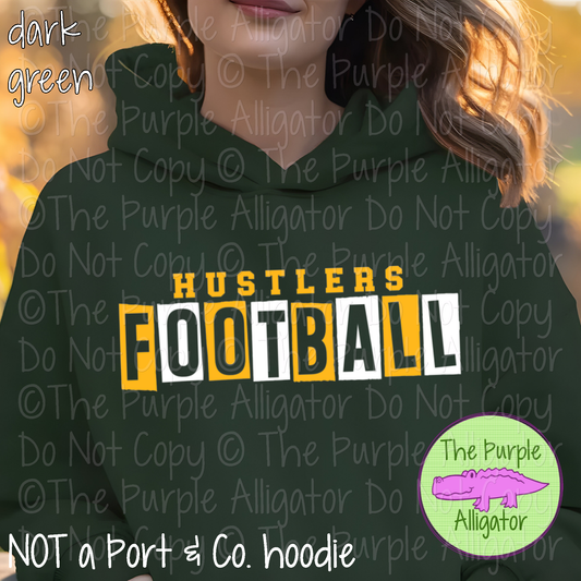 Hustlers Football Halftime Mascot School Spirit Wear Team Gear - CHOOSE YOUR DESIGN COLORS - 0525 (d2f TPA)