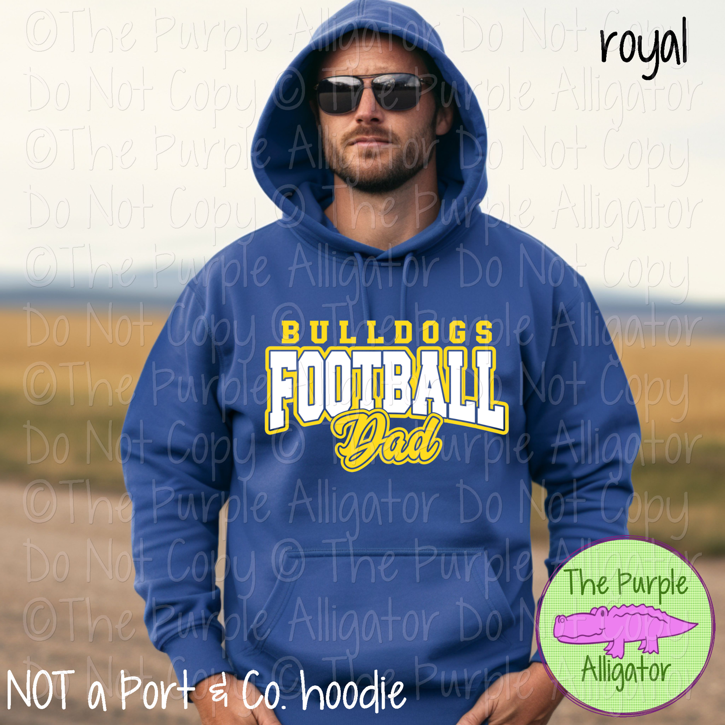 Bulldogs Football Dad 57 – Custom Football Dad Spirit Wear, Mascot Team Apparel for Game Day Fans 0625 TPA