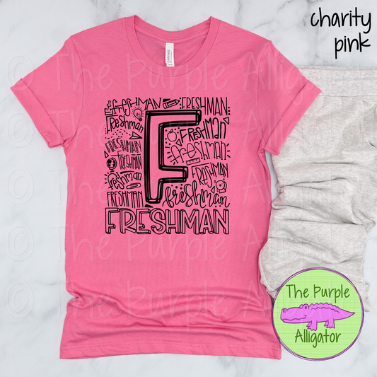 Freshman Typography - CHOOSE YOUR DESIGN COLOR (d2f TPA)