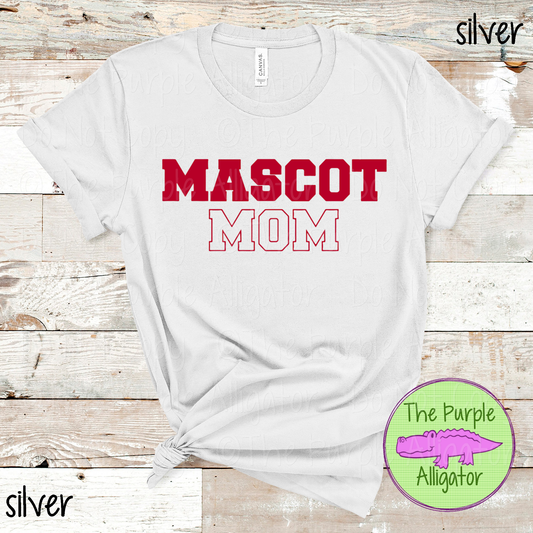 YOUR MASCOT Mom Flip Side - The Outline Series | Custom Spiritwear for Moms - CHOOSE YOUR TEXT COLOR  1025 (d2f TPA)