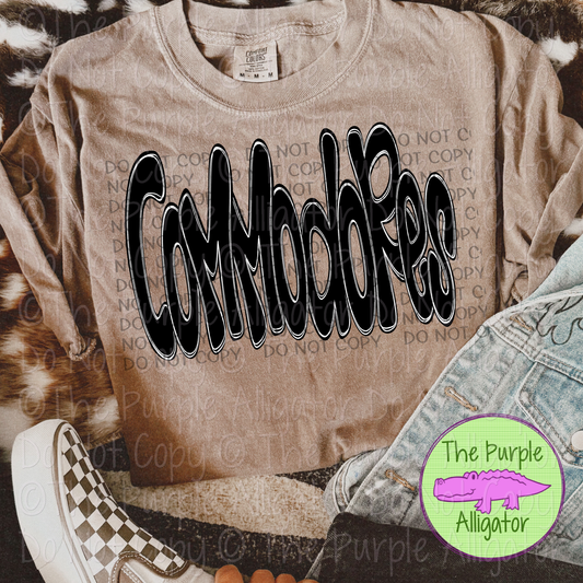 Commodores Funky Doodle Mascot School Spirit 1224 (d2f SWD)
