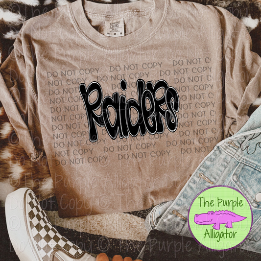 Raiders Funky Doodle Mascot School Spirit 1224 (d2f SWD)