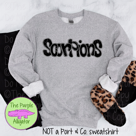 Scorpions Funky Doodle Mascot School Spirit 1224 (d2f SWD)