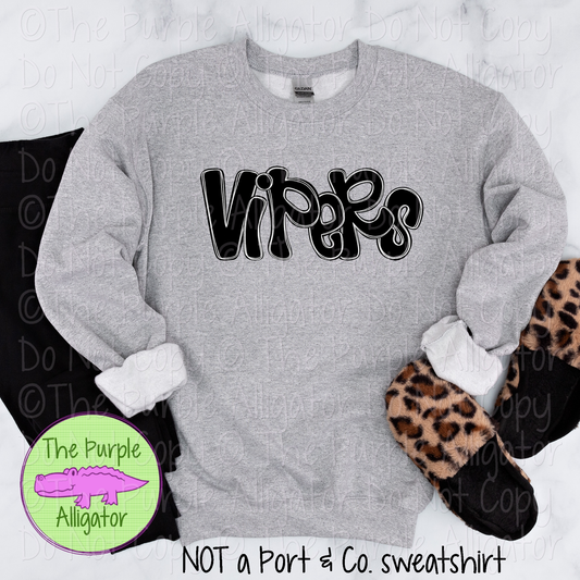 Vipers Funky Doodle Mascot School Spirit 1224 (d2f SWD)