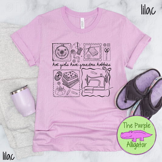 Granny Era Hobbies Apparel Funny Sewing Craft Shirt DIY Maker Gift Quilting Knitting Humor 0226 BD