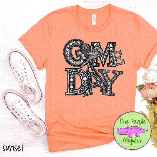 Game Day Lacrosse Faux Rhinestone (d2f TED)