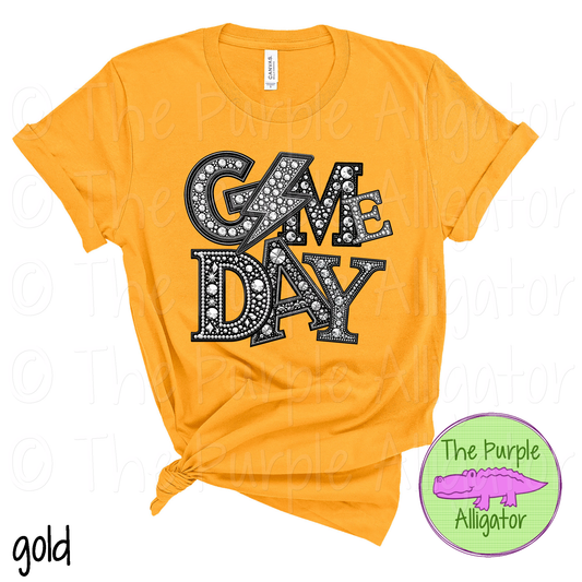 Game Day Lightning Faux Rhinestone (d2f TED)