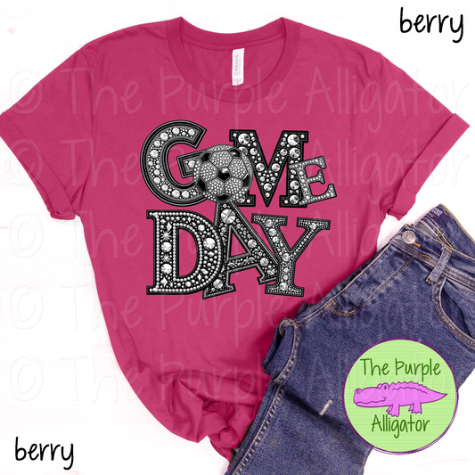 Game Day Soccer Faux Rhinestone (d2f TED)