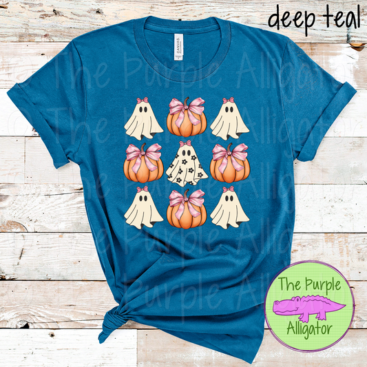 Ghost Pumpkin Coquette Bow (d2f CF)