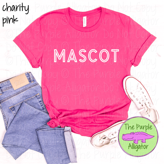 YOUR Mascot Gl-In | The Outline Series - CHOOSE YOUR TEXT COLOR 1124 (d2f TPA)