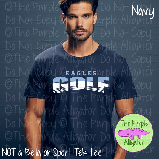 Eagles Golf SC3 Mascot School Spirit - CHOOSE YOUR DESIGN COLORS - 0625 (d2f TPA)