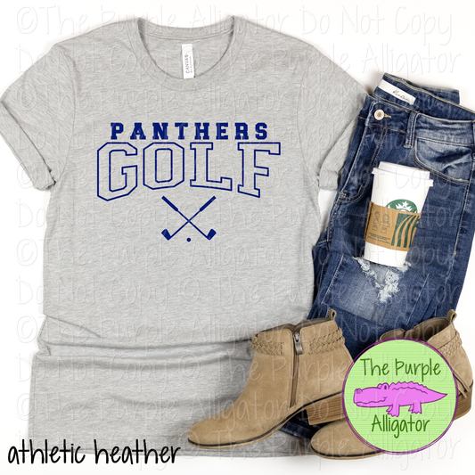 Panthers Golf SC1 Mascot School Spirit - CHOOSE YOUR DESIGN COLOR - 0625 (d2f TPA)