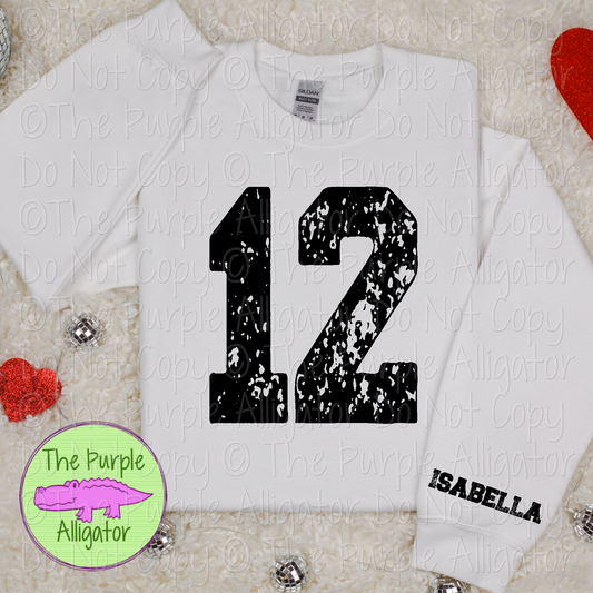 Custom Player Number & Name Ultimate Fan Apparel - CHOOSE YOUR DESIGN COLOR - 0925 (d2f TPA)