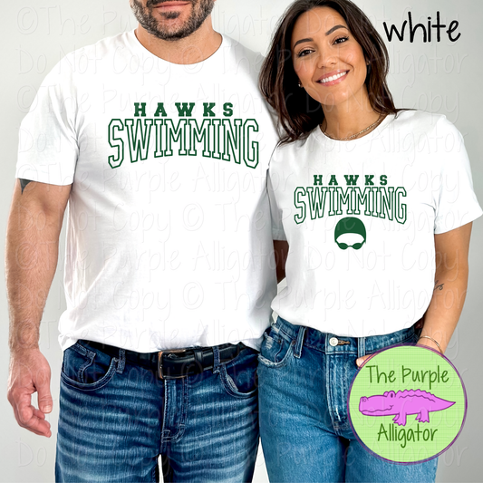 Hawks Swimming 2 - Custom Swim Spirit Wear Mascot Apparel 0626 TPA