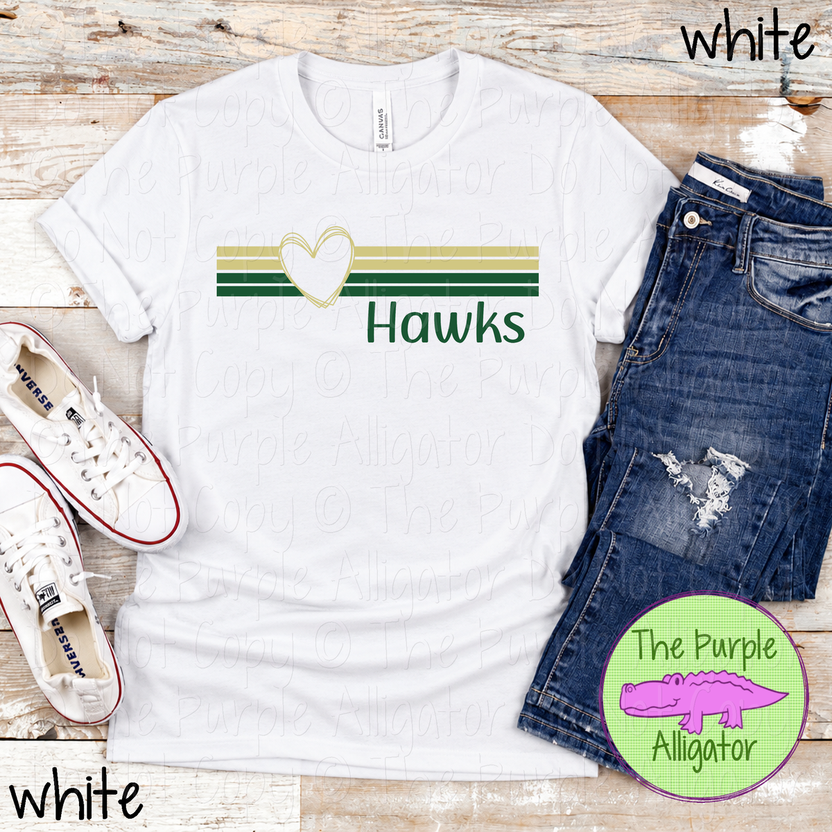 Hawks Heartline – Custom Spirit Wear Mascot Apparel 0926 TPA