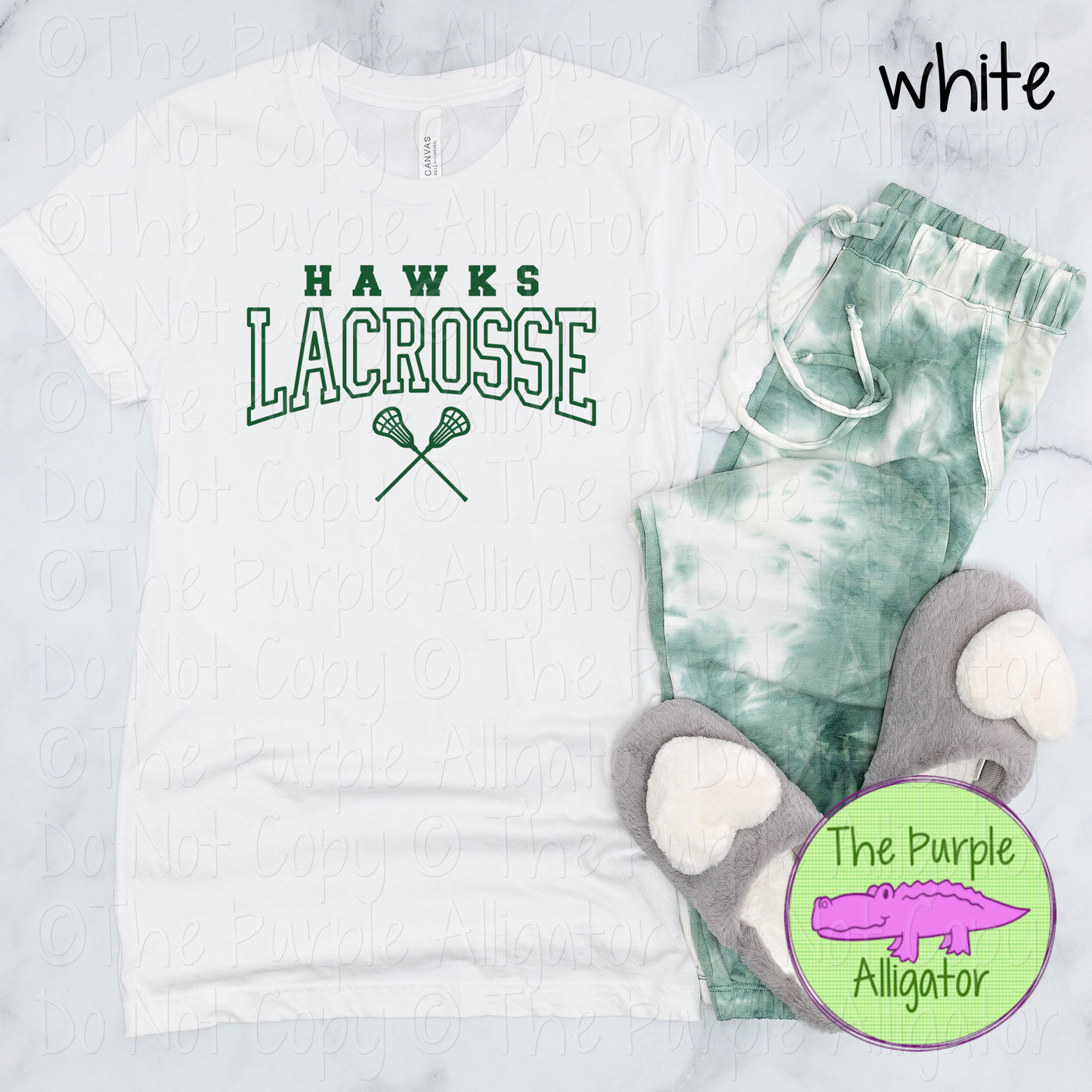 Hawks Lacrosse 4 - Custom Lacrosse Team Spirit Wear Mascot Apparel 0626 TPA