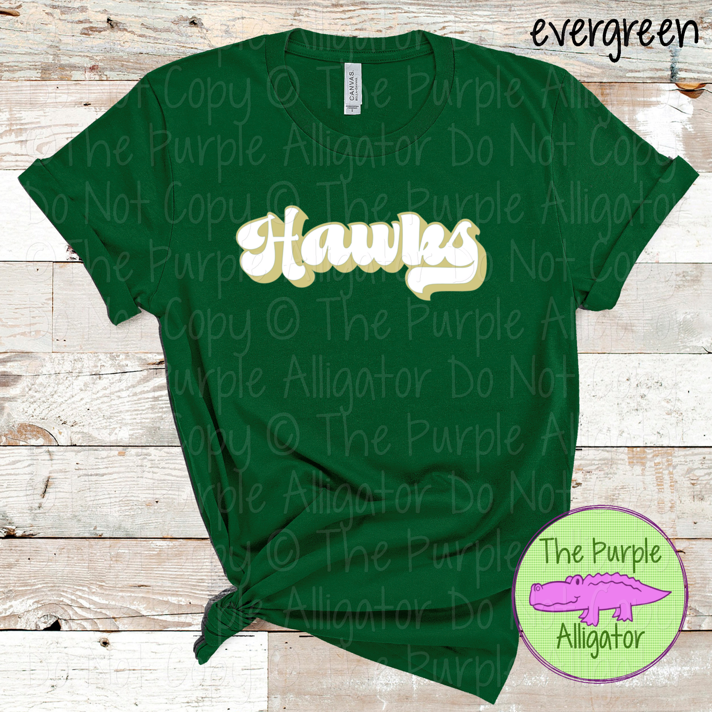 Hawks Throwback – Custom School & Mascot Spirit Wear Apparel 0826 TPA