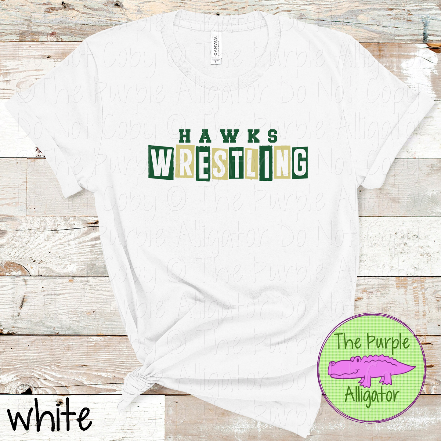 Hawks Wrestling Halftime – The Halftime Series Custom Two-Color Mascot Wrestling Spirit Wear 0625 TPA