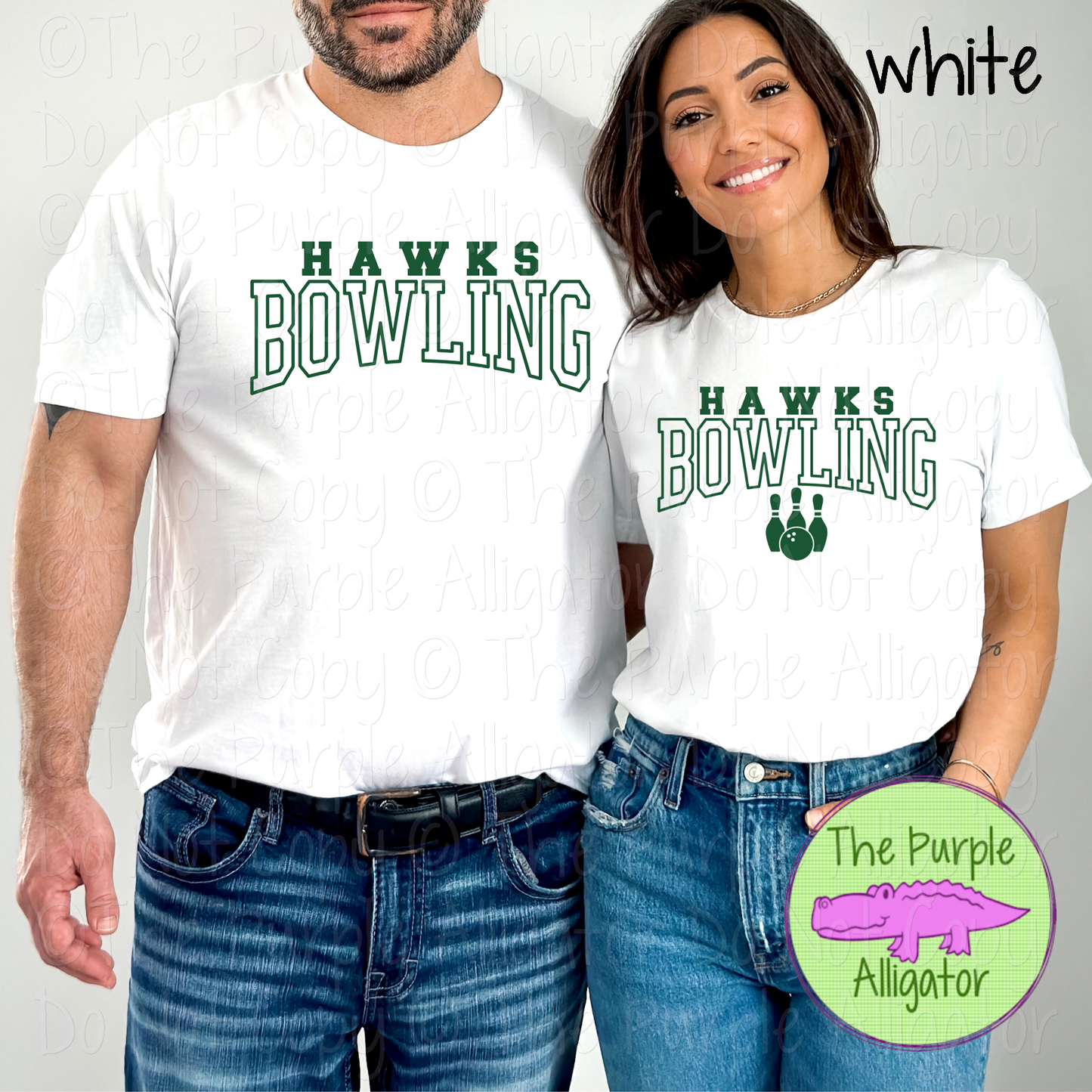 Hawks Bowling 9 - Custom Bowling Spirit Wear Mascot Apparel 0626 TPA