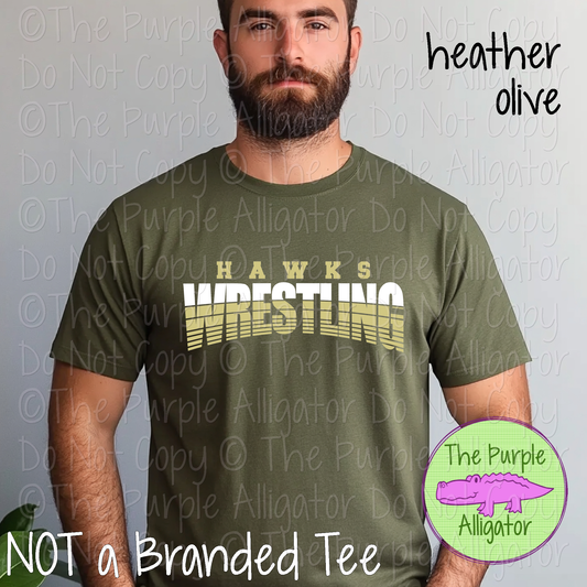 Hawks Wrestling 2 - Vintage Arch Custom Wrestling Spirit Wear Mascot Apparel 0624 TPA