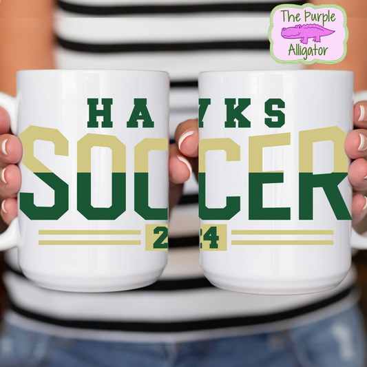 Hawks Soccer SC4 (TPA) 15oz Ceramic Mug