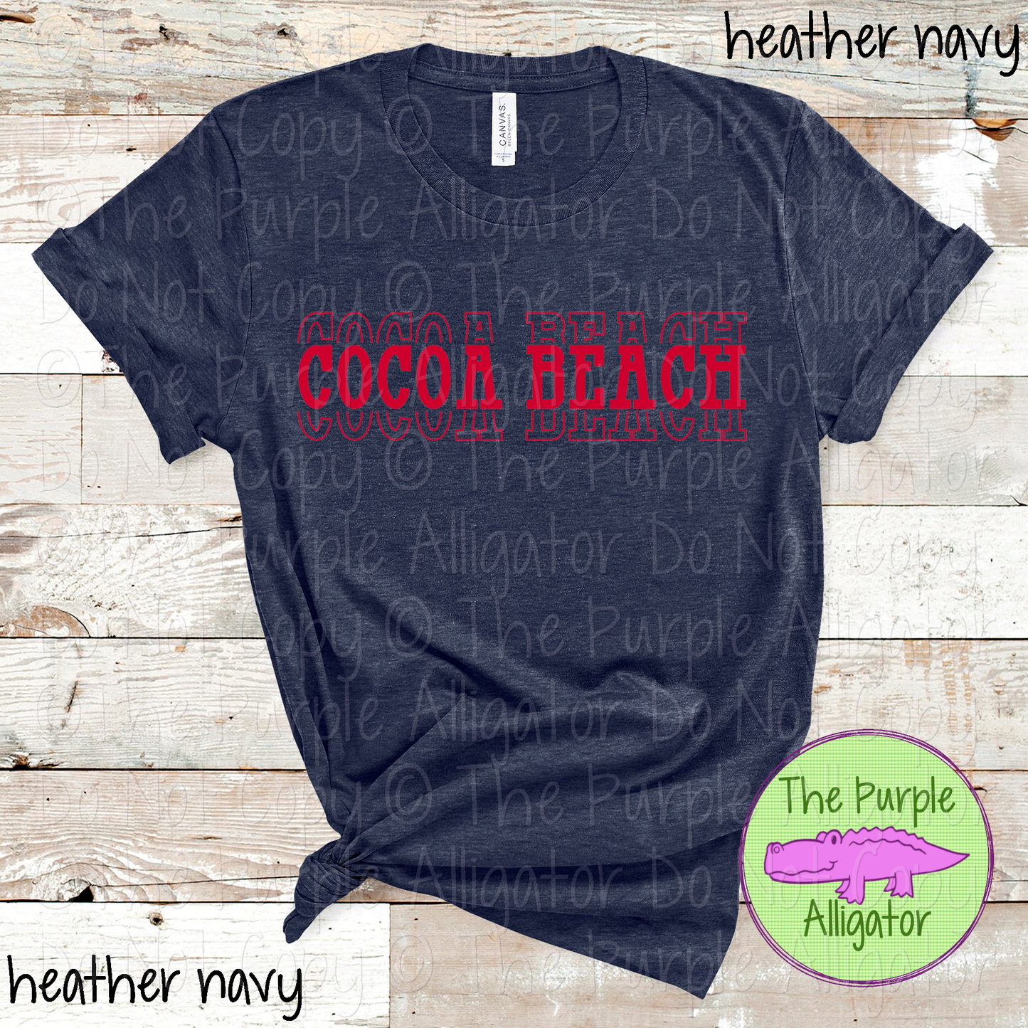 Cocoa Beach Headliner - The Stacked Series | Bold Vintage Stacked Spirit Wear | Custom School & Mascot Apparel  0126 TPA
