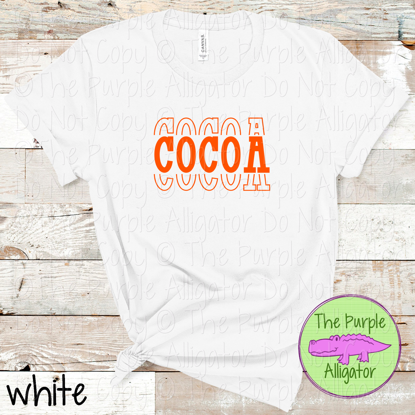 Cocoa Headliner - The Stacked Series | Bold Vintage Stacked Spirit Wear | Custom School & Mascot Apparel  0126 TPA