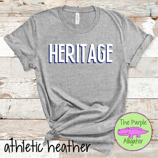 Heritage NF Two-Tone Offset Spirit Design | Bold Two-Color Offset Text Design | CHOOSE YOUR DESIGN COLORS 0825 (d2f TPA)