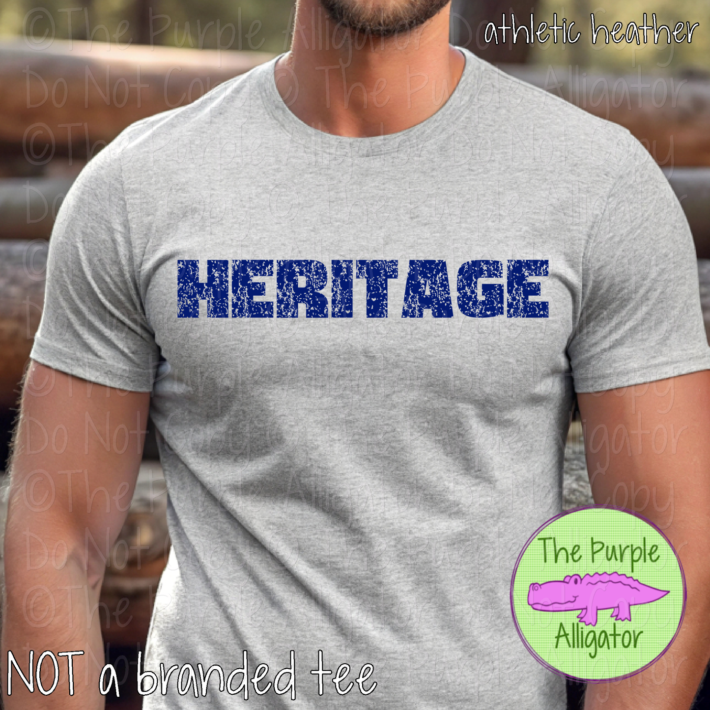 Heritage Hardline The Grunge Series Distressed Block Athletic Spirit Wear 0326 TPA