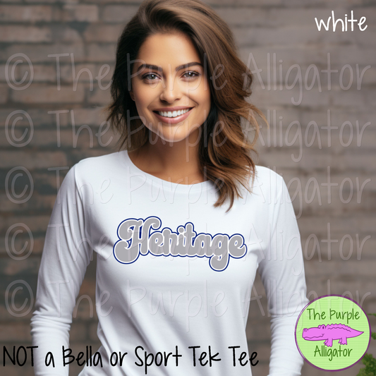 Heritage Retro Bubble School Spirit - CHOOSE YOUR DESIGN COLORS (d2f TPA)
