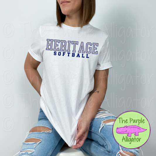 Heritage Softball CB-JPST Mascot School Spirit (d2f TPA)