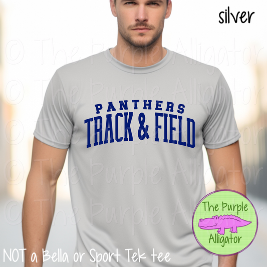 Panthers Track & Field SC20 Mascot School Spirit - CHOOSE YOUR DESIGN COLOR (d2f TPA)