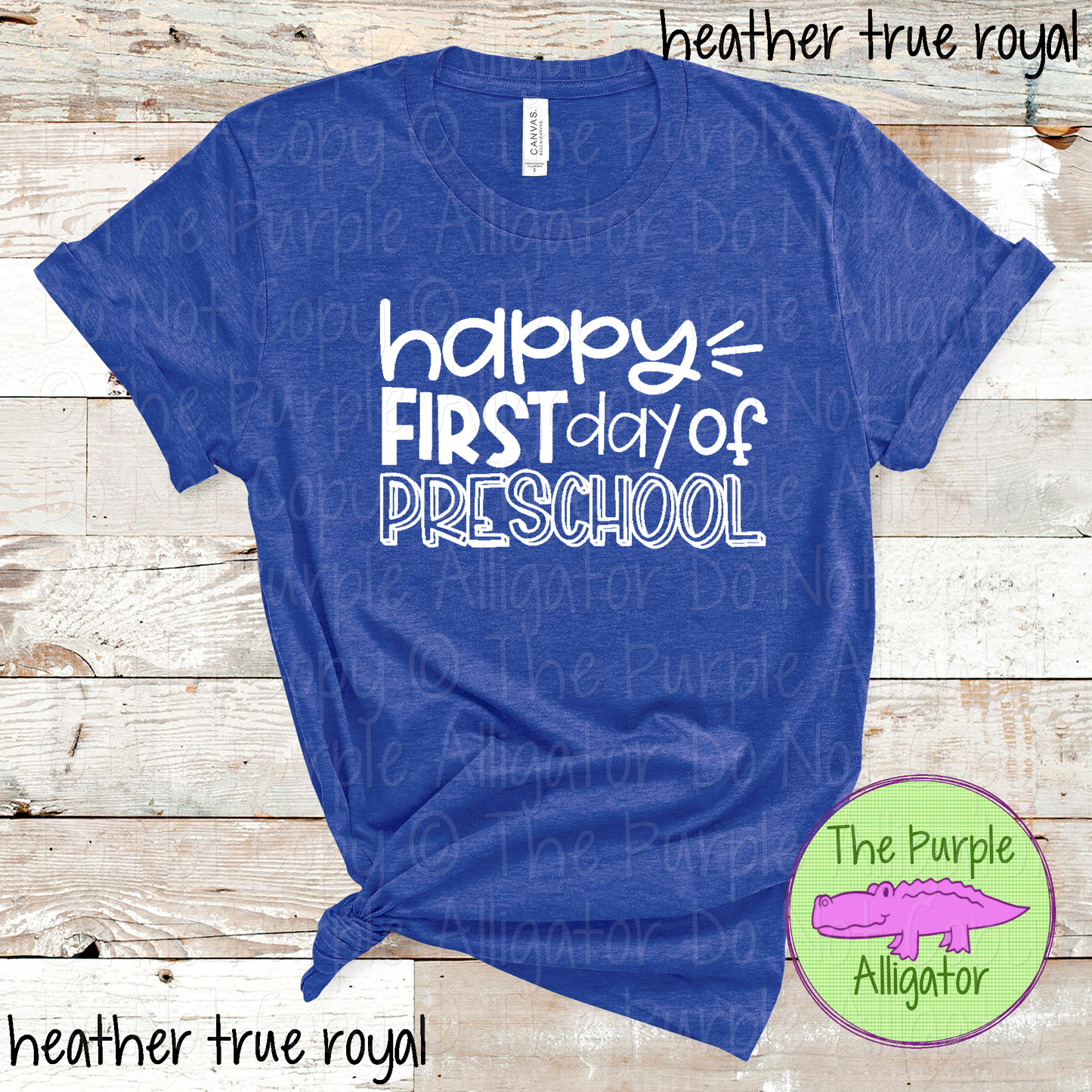 Happy First Day Preschool Kindergarten Elementary School Back to School Shirt 1019 CTD