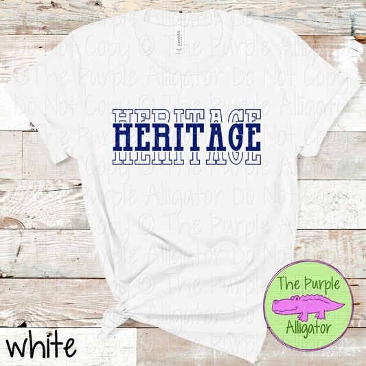 Heritage Headliner - The Stacked Series | Bold Vintage Stacked Spirit Wear | Custom School & Mascot Apparel  0126 TPA