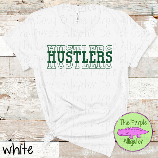 Hustlers Headliner - The Stacked Series | Bold Vintage Stacked Spirit Wear | Custom School & Mascot Apparel  0126 TPA